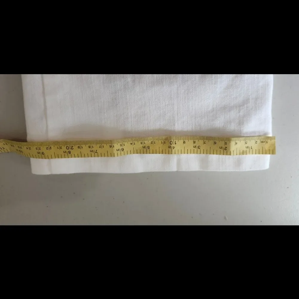 White Straight-Leg Pants
